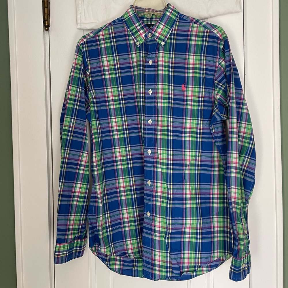 EUC Ralph Lauren - Men’s Plaid Long Sleeve Button Down